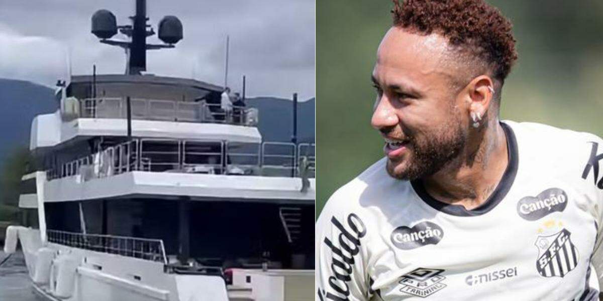 A embarcação de Neymar, avaliada entre R$ 120 milhões e R$ 150 milhões, chegou em Angra dos Reis, no Rio de Janeiro