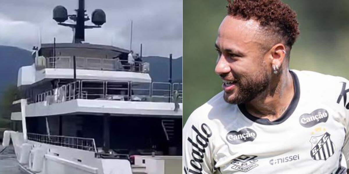 A embarcação de Neymar, avaliada entre R$ 120 milhões e R$ 150 milhões, chegou em Angra dos Reis, no Rio de Janeiro