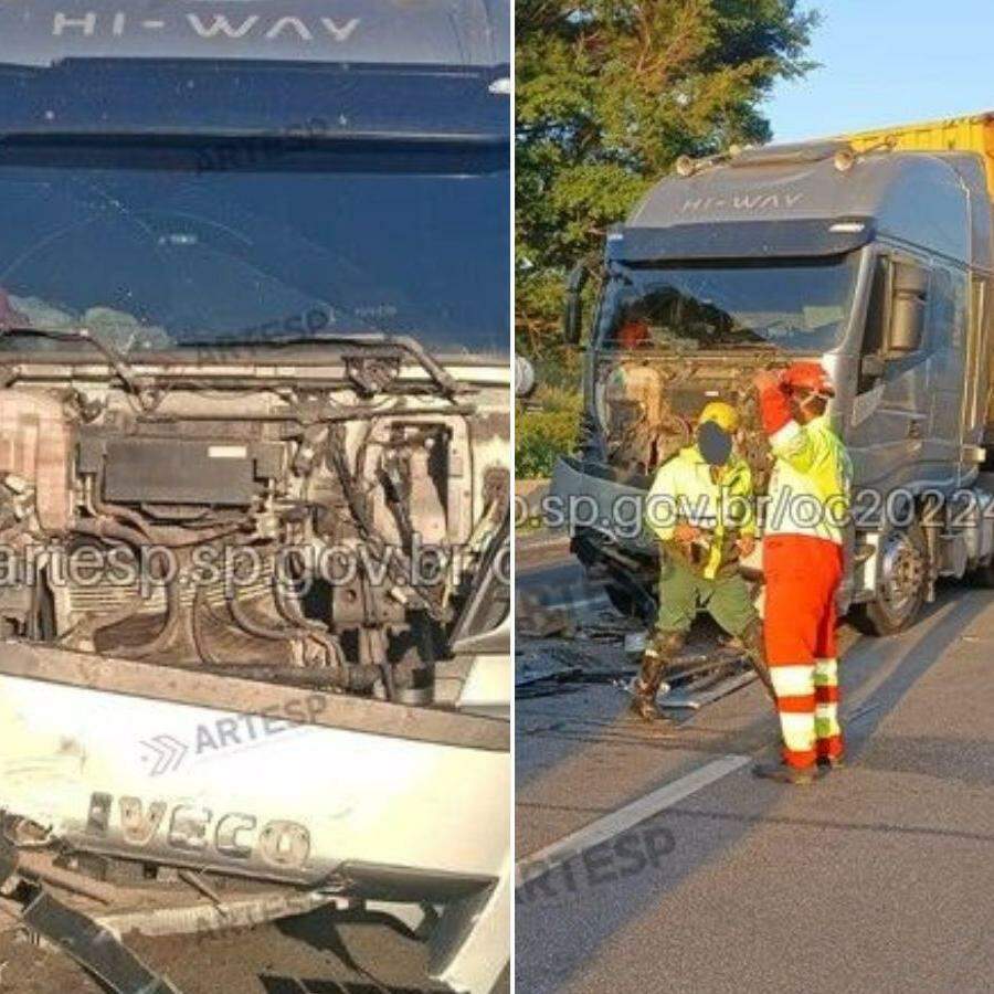 Acidente bloqueou a rodovia temporariamente