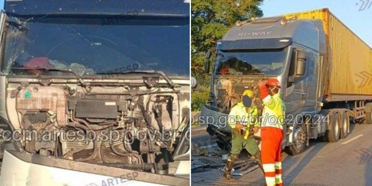Acidente bloqueou a rodovia temporariamente