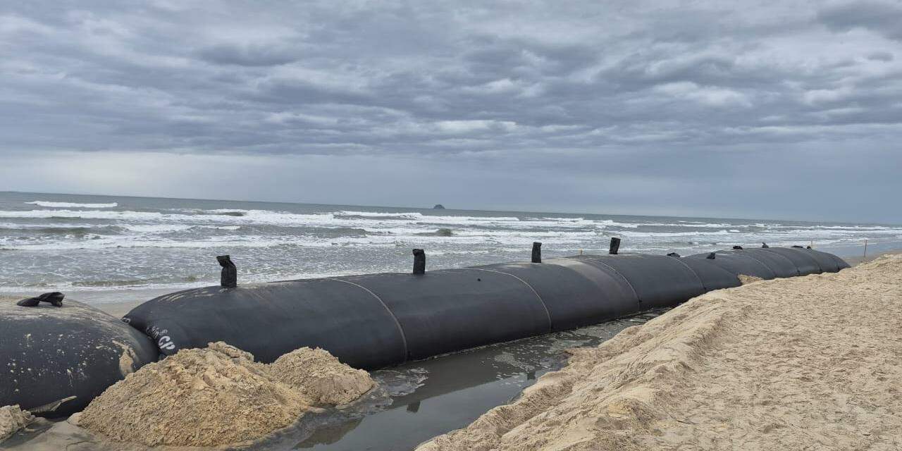 Os trabalhos são realizados no Estreito do Melão, considerado o trecho mais vulnerável da Ilha do Cardoso, no litoral de São Paulo