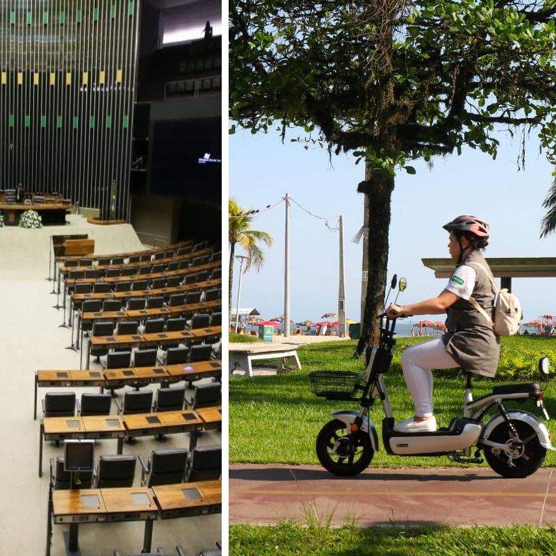 Projeto de lei em tramitação na Câmara dos Deputados, caso seja aprovado, pode impactar diretamente cidades da Baixada Santista, onde as bicicletas elétricas se popularizaram e já são alvo de fiscalização