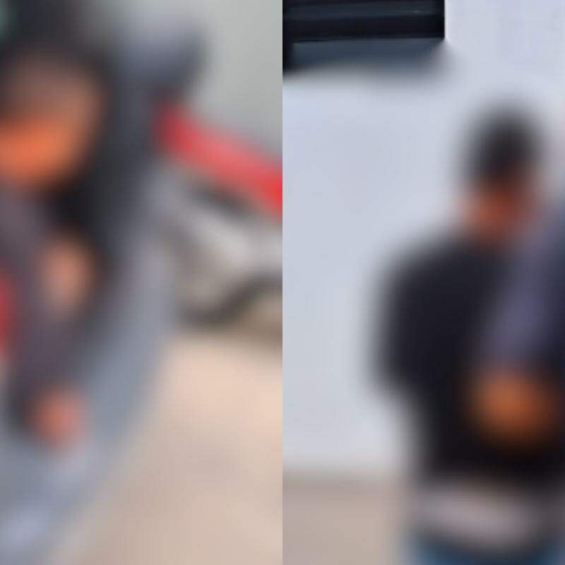 Ele foi abordado e preso em flagrante pelos policiais militares
