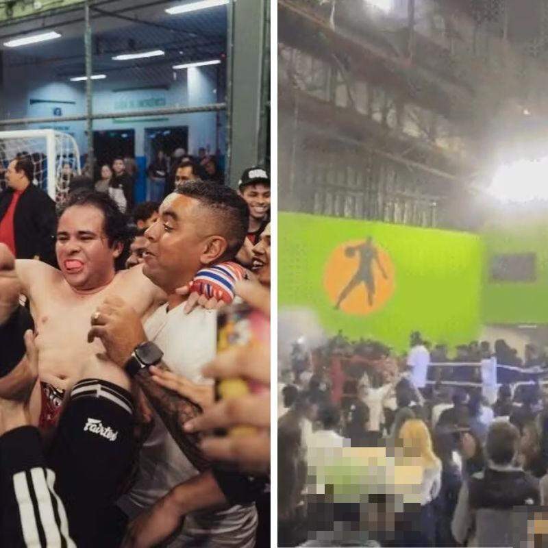 Tumulto causado por fãs de Felipe Cassimiro fez o evento beneficente ser encerrado em Cubatão