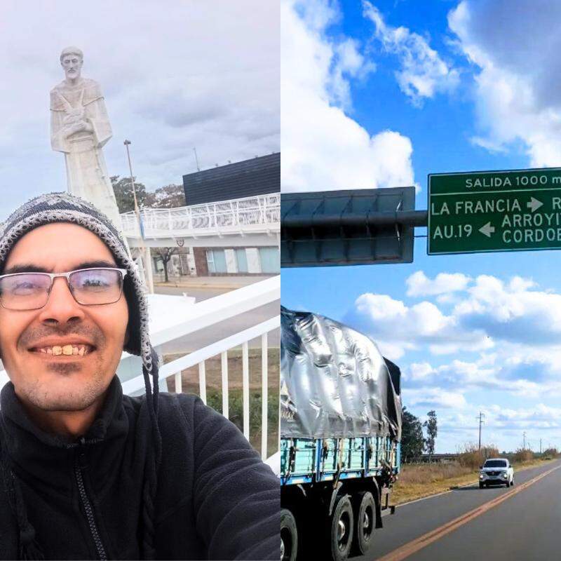 O morador de São Vicente já percorreu quase 4 mil km e está em Córdoba, na Argentina