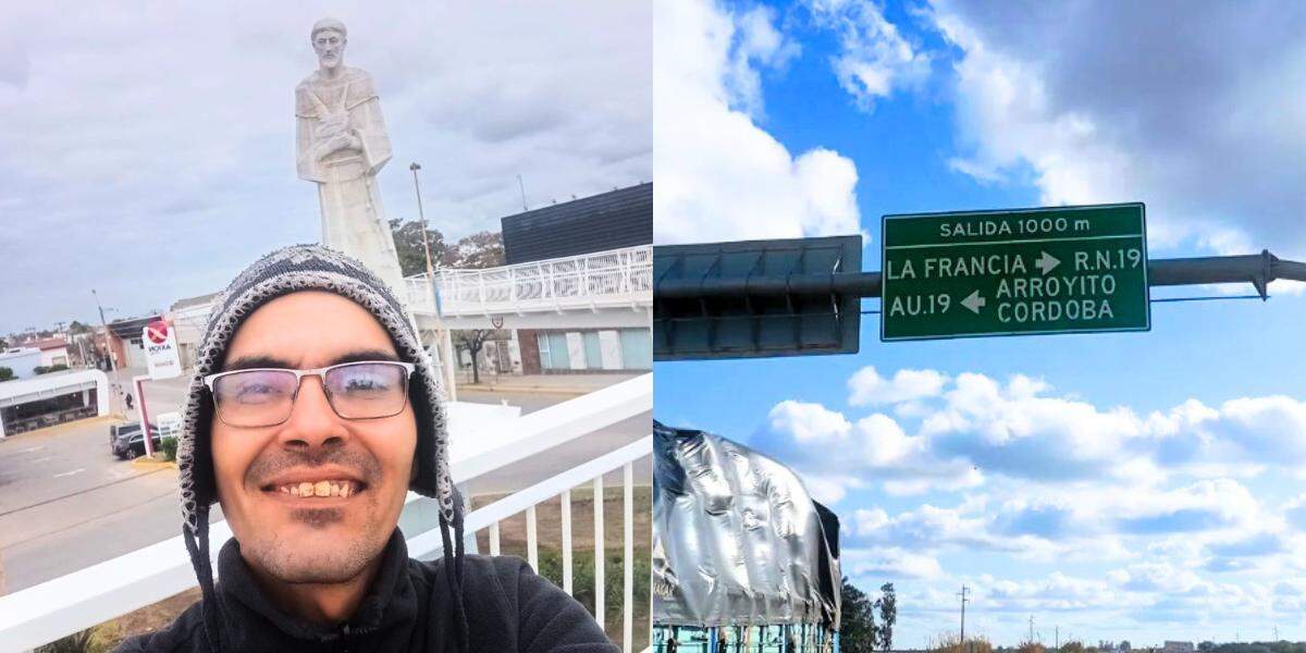 O morador de São Vicente já percorreu quase 4 mil km e está em Córdoba, na Argentina