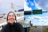 O morador de São Vicente já percorreu quase 4 mil km e está em Córdoba, na Argentina
