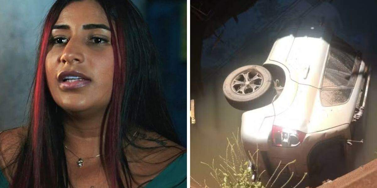 Letícia (à esq.) foi resgatada com vida do veículo, socorrida e encaminhada a Santa Casa de Santos, onde não resistiu aos ferimentos