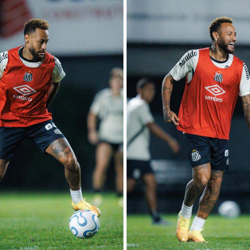 Neymar treinou nesta segunda, um dia depois de sair do CT sem autorização e sem realizar atividades físicas