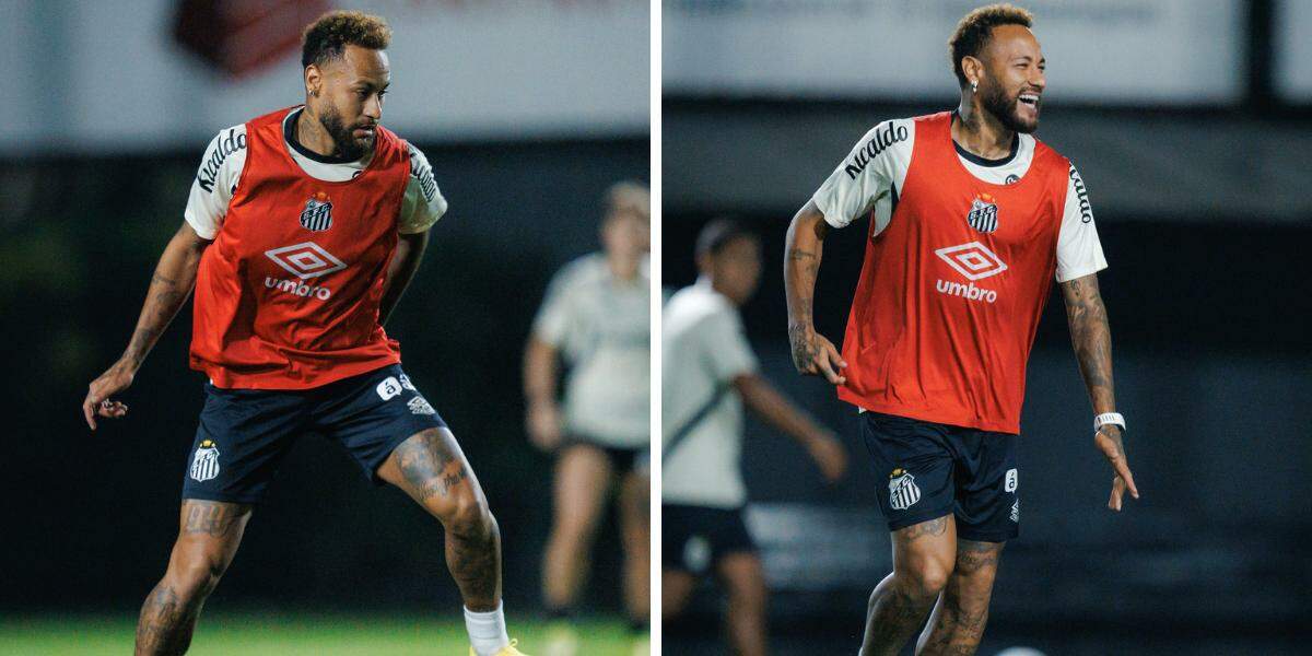 Neymar treinou nesta segunda, um dia depois de sair do CT sem autorização e sem realizar atividades físicas