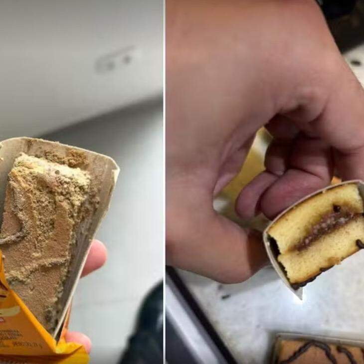 Os bolinhos mofados da Bauducco foram comprados pelos pais para os lanches das duas crianças em Itanhaém