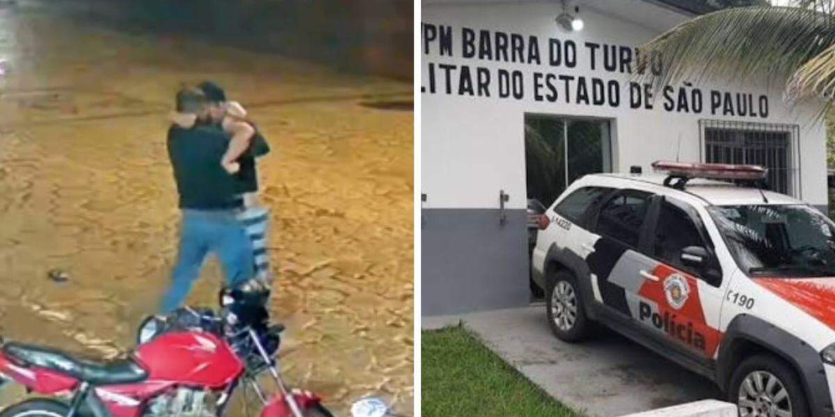 Câmeras de monitoramento registraram o momento em que o crime aconteceu, na noite do dia 24 de julho