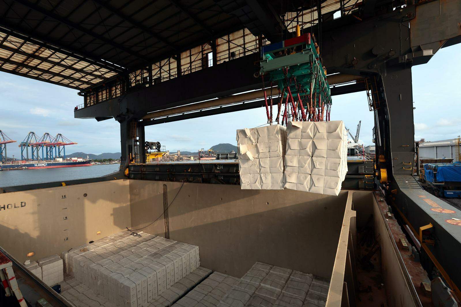 Terminal da Eldorado no cais santista está completando três anos de operações