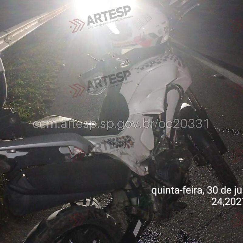 Policial sofreu ferimentos leves e foi encaminhado à UPA de Itanhaém