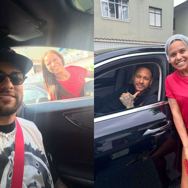 Neymar é cliente fiel da loja das irmãs Aline (à esquerda) e Maria Camila (à direita)