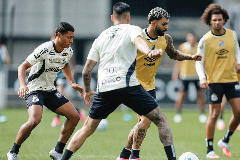 Gabigol não foi bem contra a Universidad Central, mas segue como artilheiro do time no ano, com 15 gols
