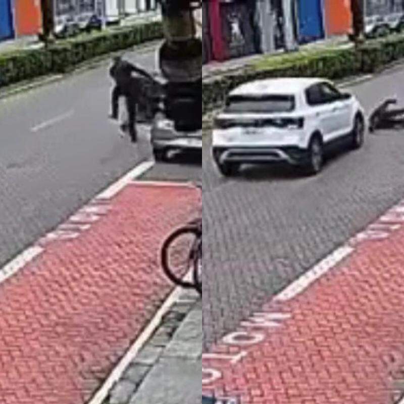 Jovem sofreu série de colisões na Avenida Costa e Silva