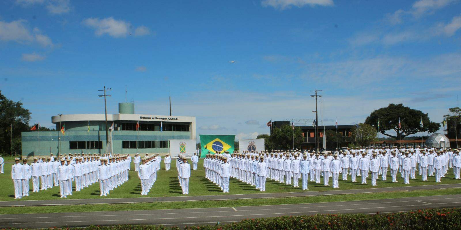 A Efomm possui duas unidades no Brasil: os centros de instrução Almirante Graça Aranha (Ciaga), no Rio de Janeiro, e Almirante Braz de Aguiar (Ciaba), em Belém, no Pará