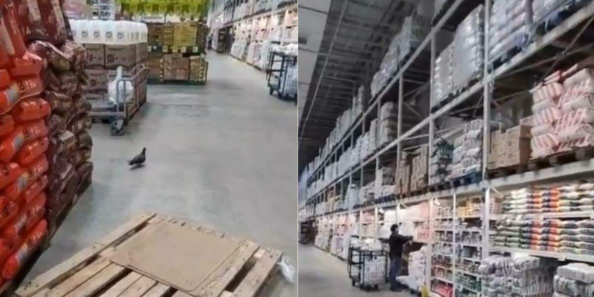 Situação foi filmada por cliente