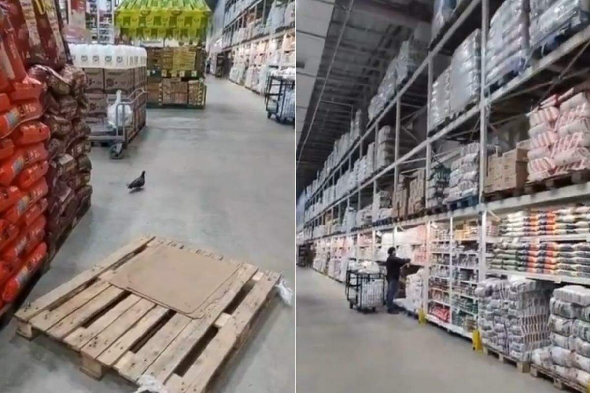 Situação foi filmada por cliente