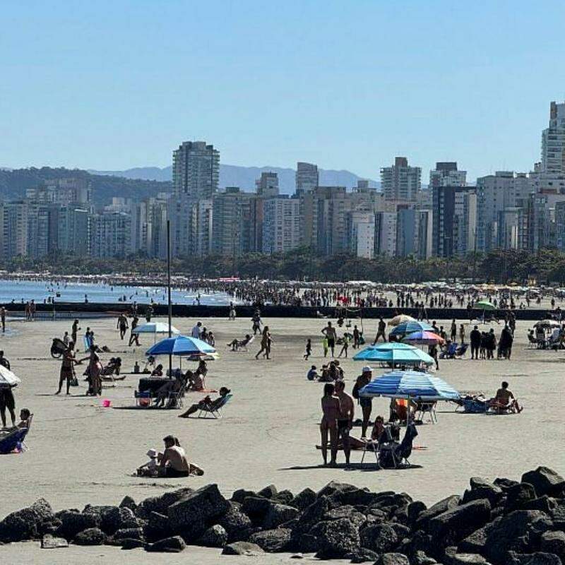 Sol deve se manter firme na Baixada Santista durante a semana