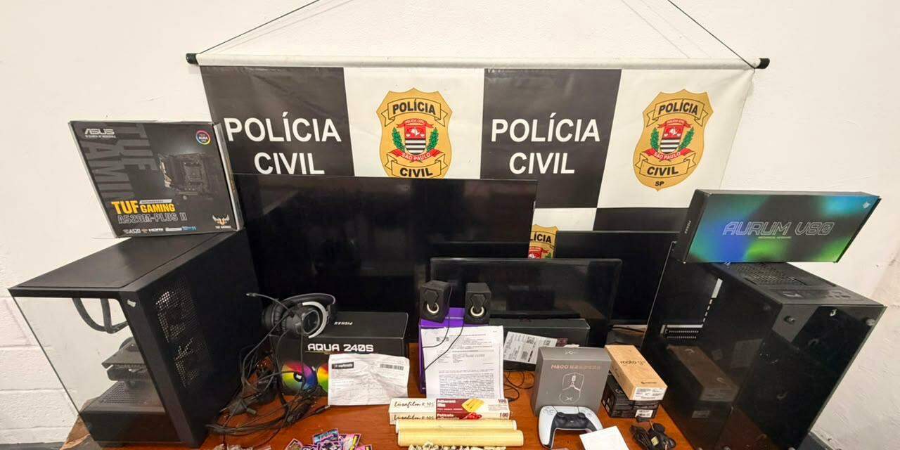 O material foi apreendido pela Polícia Civil