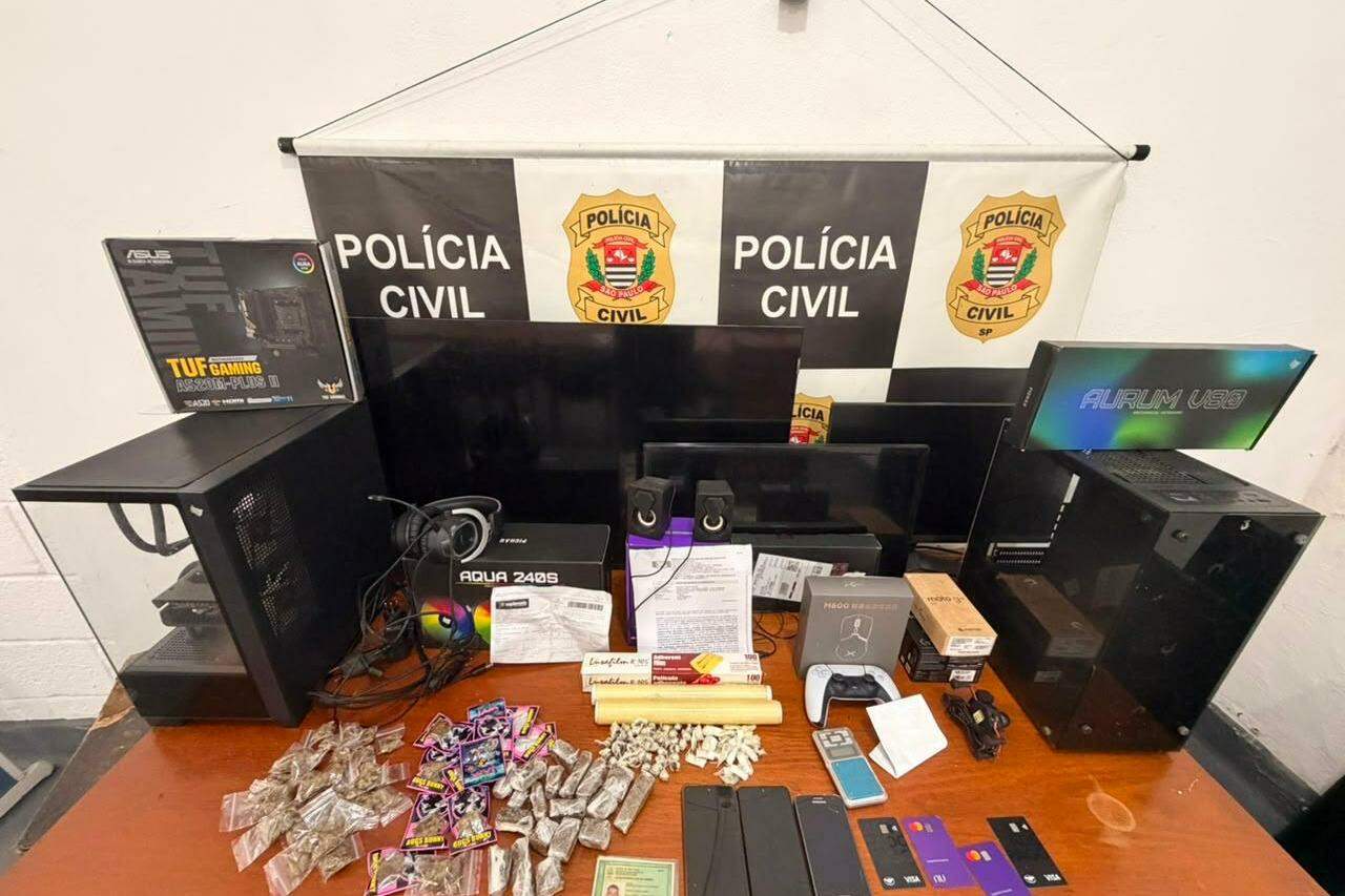 O material foi apreendido pela Polícia Civil