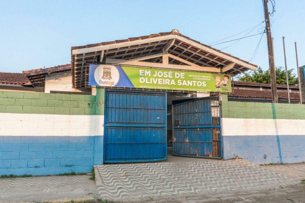 Menino passou na EM José de Oliveira Santos, localizada no Bairro Rio da Praia
