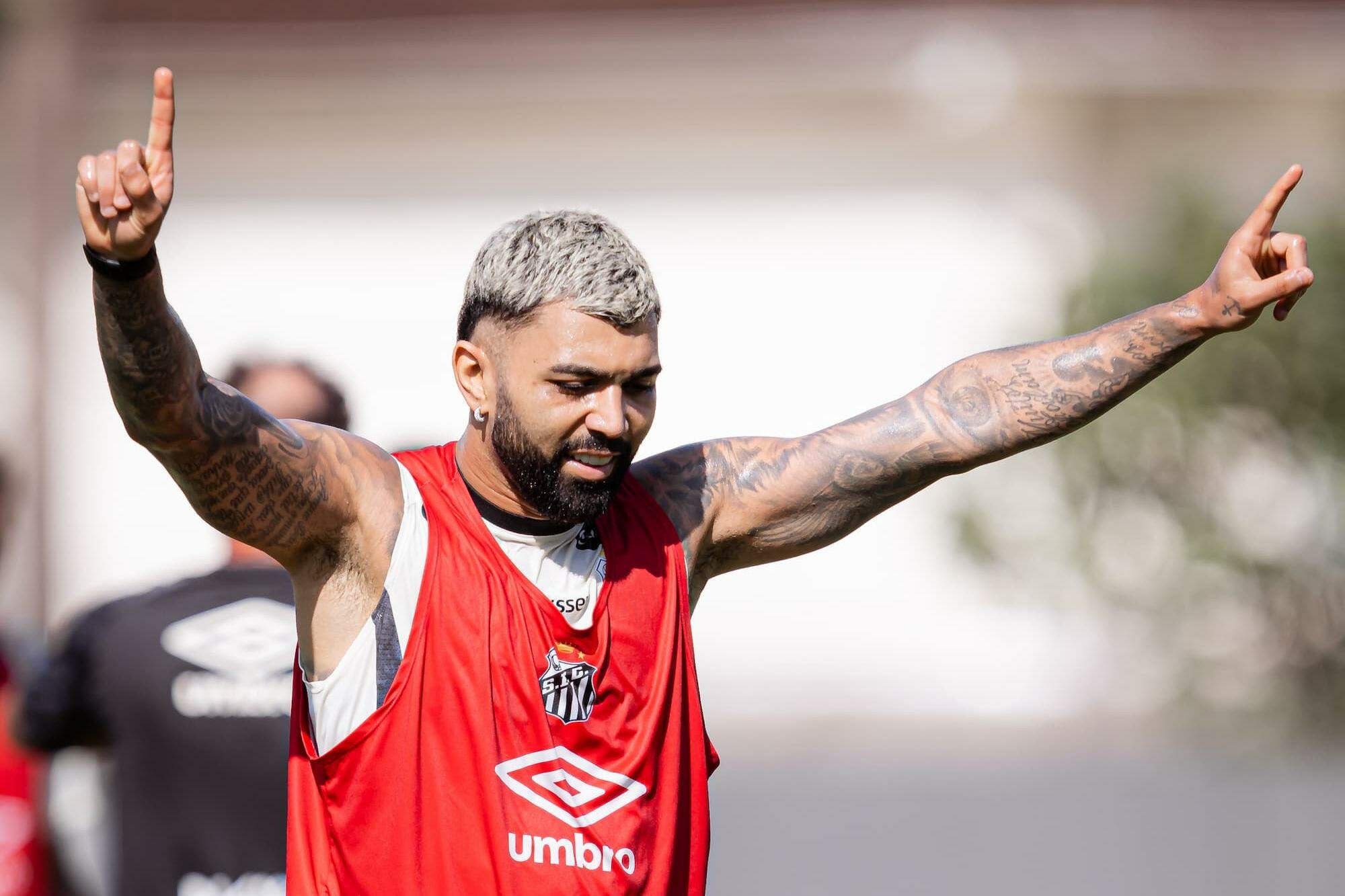 Gabigol é o artilheiro do Santos na temporada, com 15 gols, e pode chegar ao 100º pelo Alvinegro
