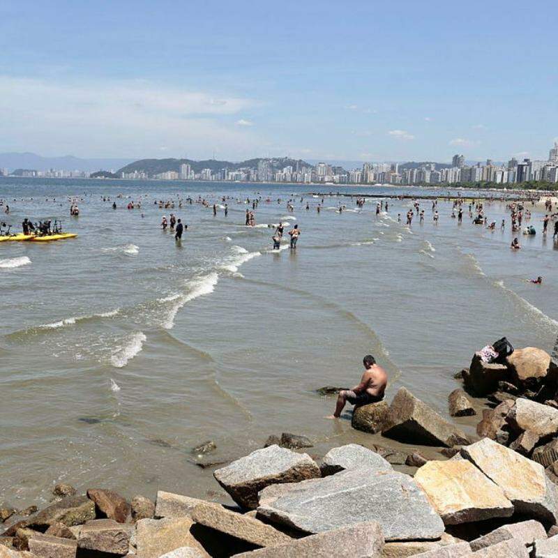 Baixada Santista promete ter dias ensolarados e com temperaturas de até 28°C nos próximos dias; calor também ganha força ao redor do Brasil