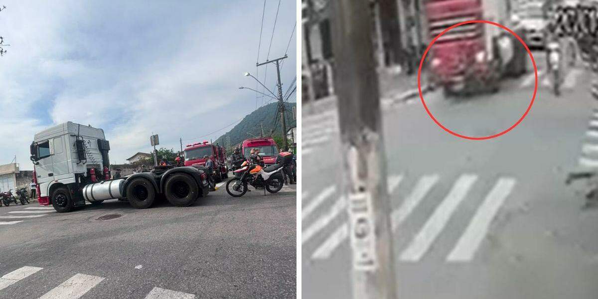 Vítima foi atingida na traseira pelo caminhão e não resistiu