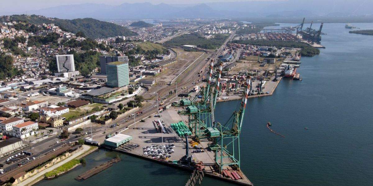 O Tecon Santos 10 deverá ocupar uma área de 621,9 mil metros quadrados no cais do Saboó