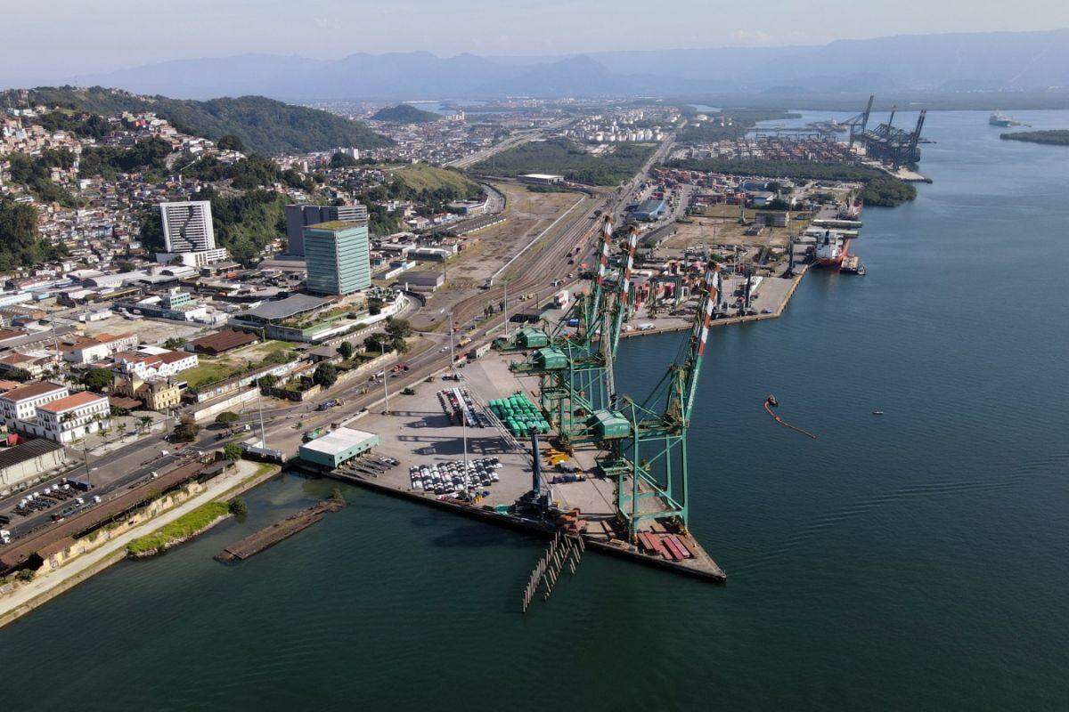 O Tecon Santos 10 deverá ocupar uma área de 621,9 mil metros quadrados no cais do Saboó