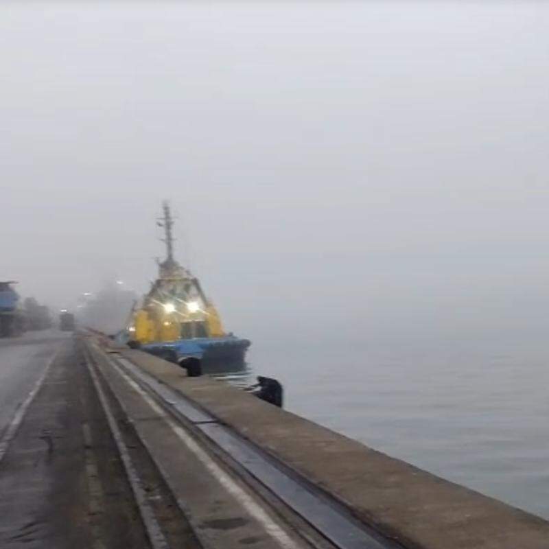 Navegação no Porto de Santos foi suspensa nesta quarta (5) por conta de nevoeiro