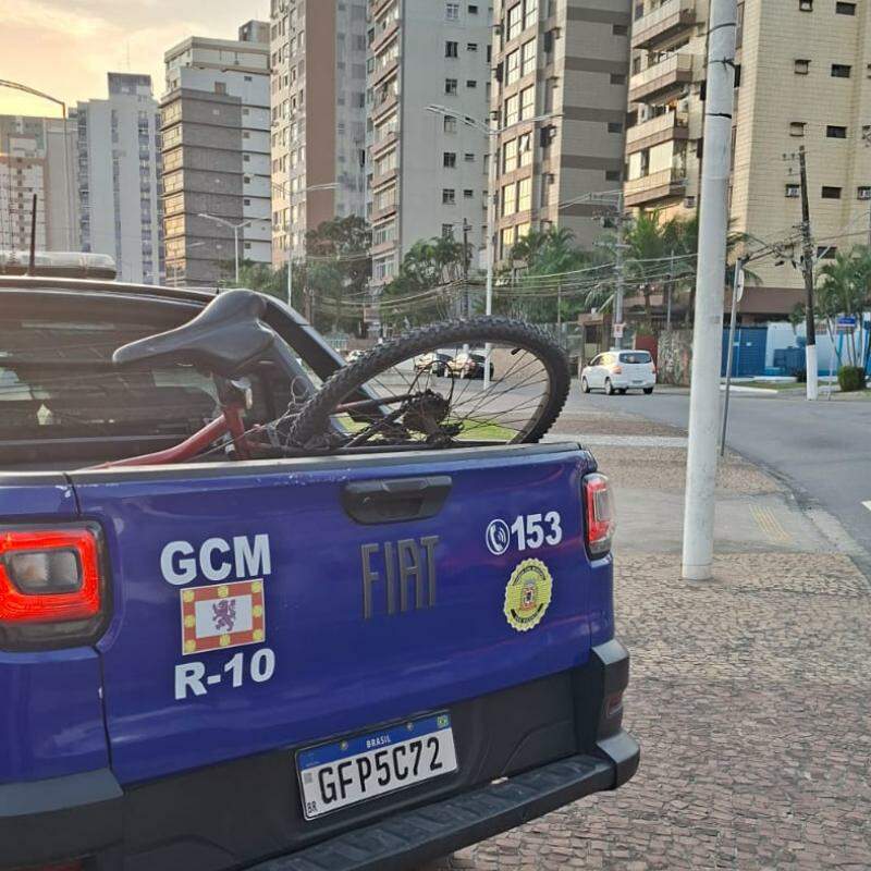 Bicicleta foi apreendida pela GCM de São Vicente durante fiscalização