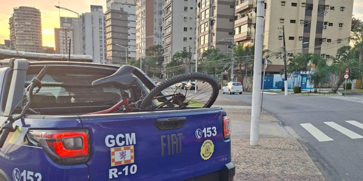Bicicleta foi apreendida pela GCM de São Vicente durante fiscalização
