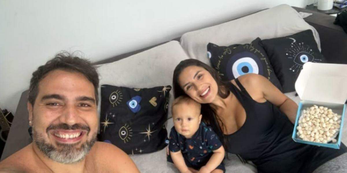 Eles escolheram uma forma discreta e cheia de significado para viver um dos momentos mais marcantes da gravidez