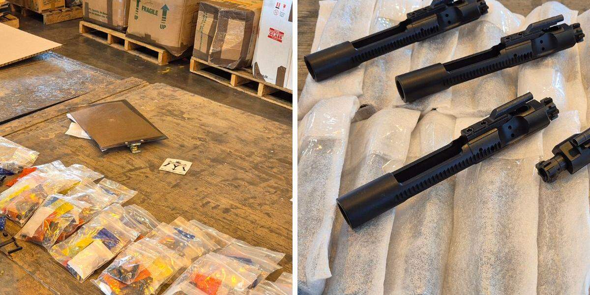 Peças e partes da arma foram apreendidas