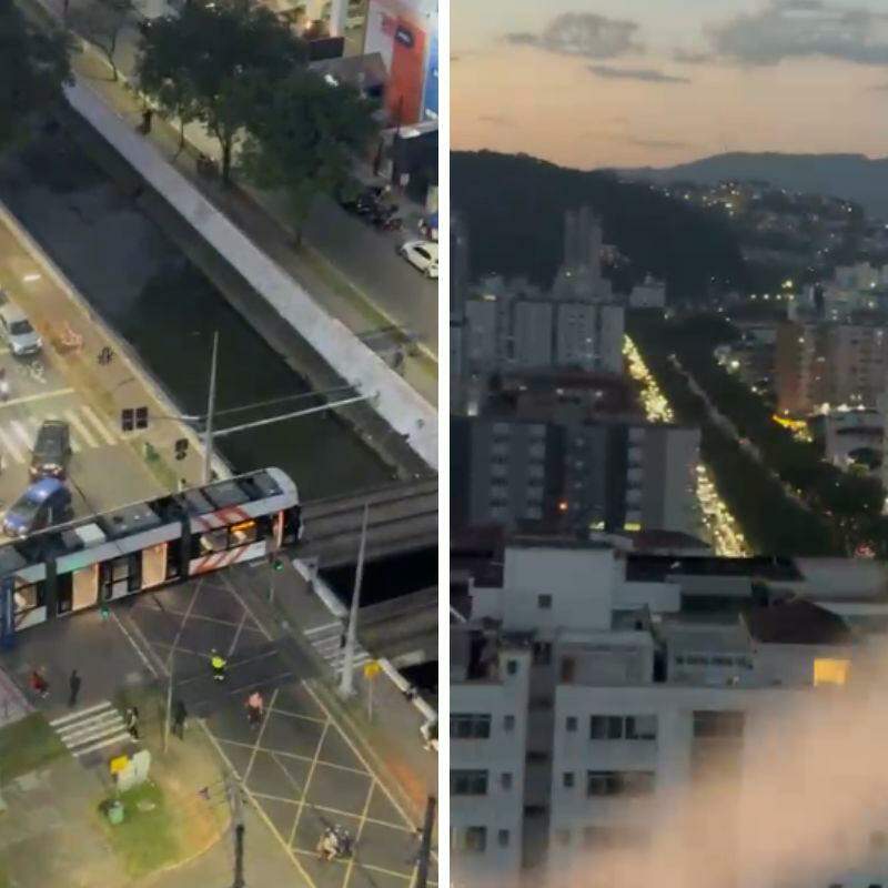 VLT parou e causou congestionamento quilométrico no Canal 1