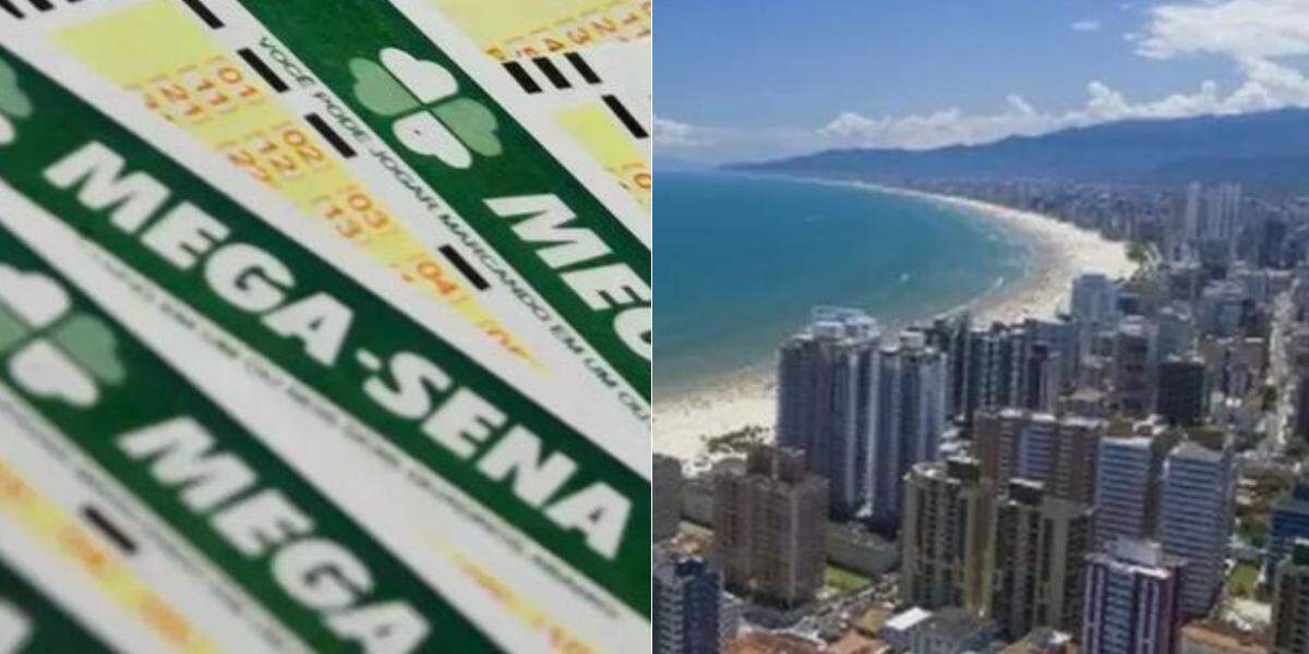 Jogo feito em Praia Grande acertou cinco das seis dezenas na Mega-Sena nesta quinta (6)