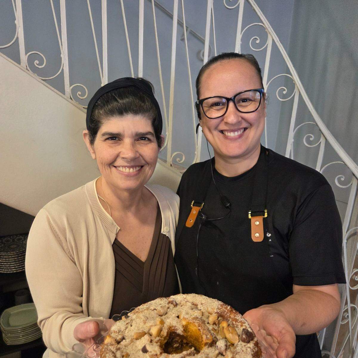 Em Santos, Eloiza trocou experiências com Renata, do Da Conceição