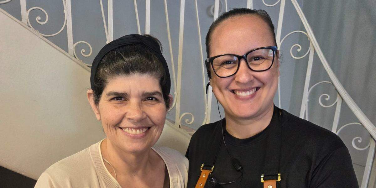 Em Santos, Eloiza trocou experiências com Renata, do Da Conceição