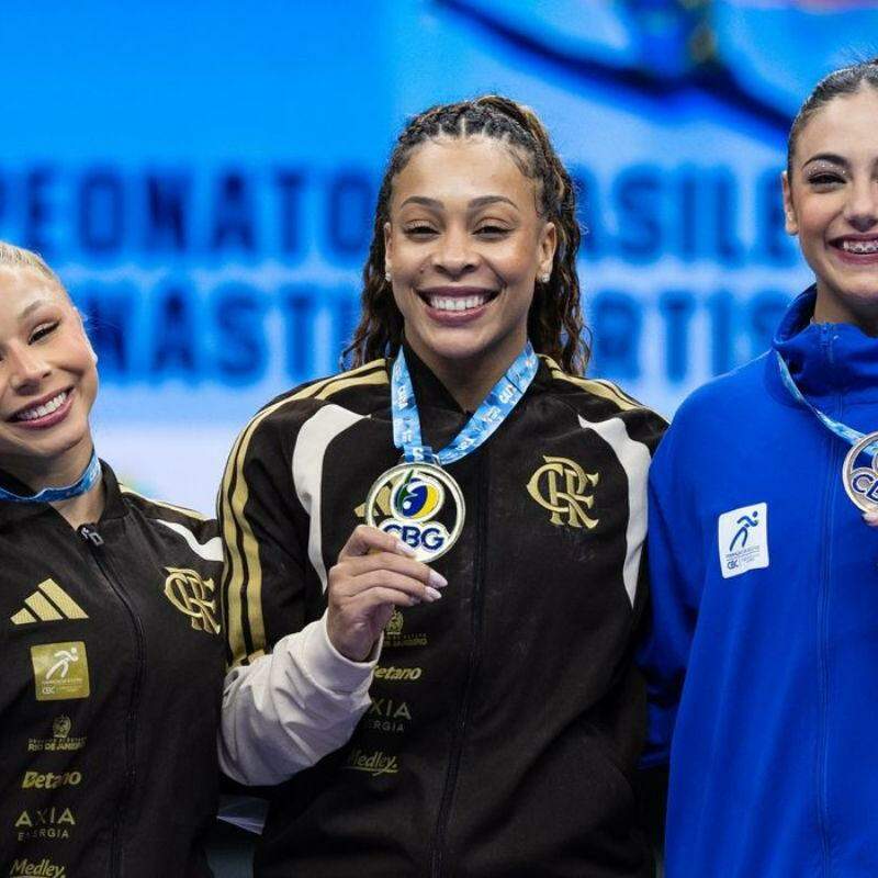Lorrane Oliveira e Caio Souza são ouro no Brasileiro de Ginástica