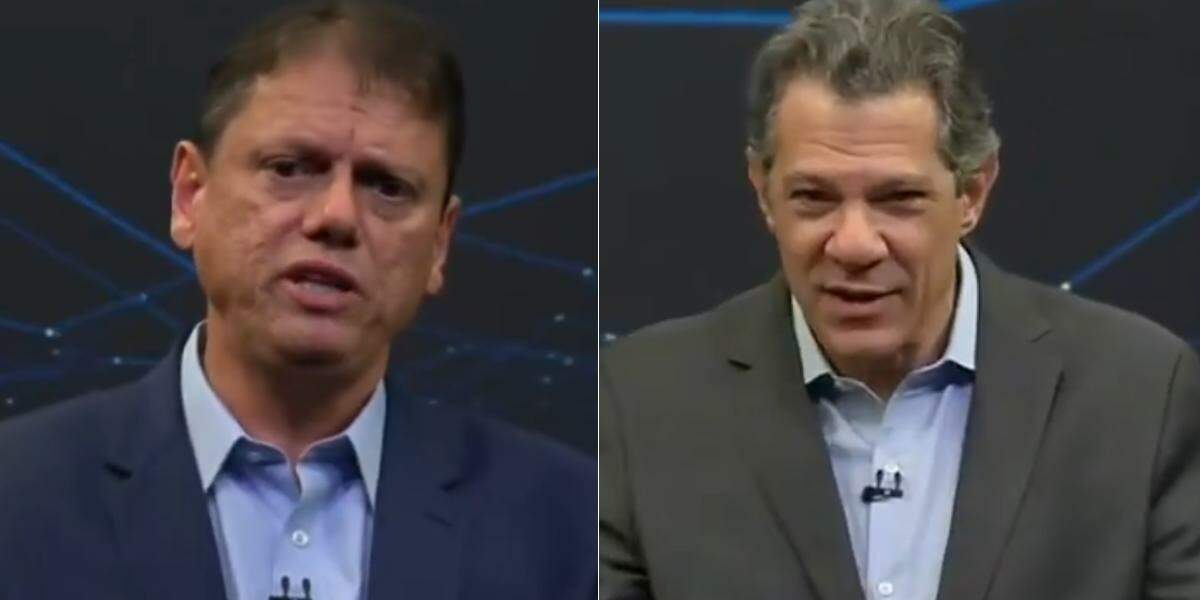 Tarcísio de Freitas e Fernando Haddad, candidatos ao Governo de São Paulo