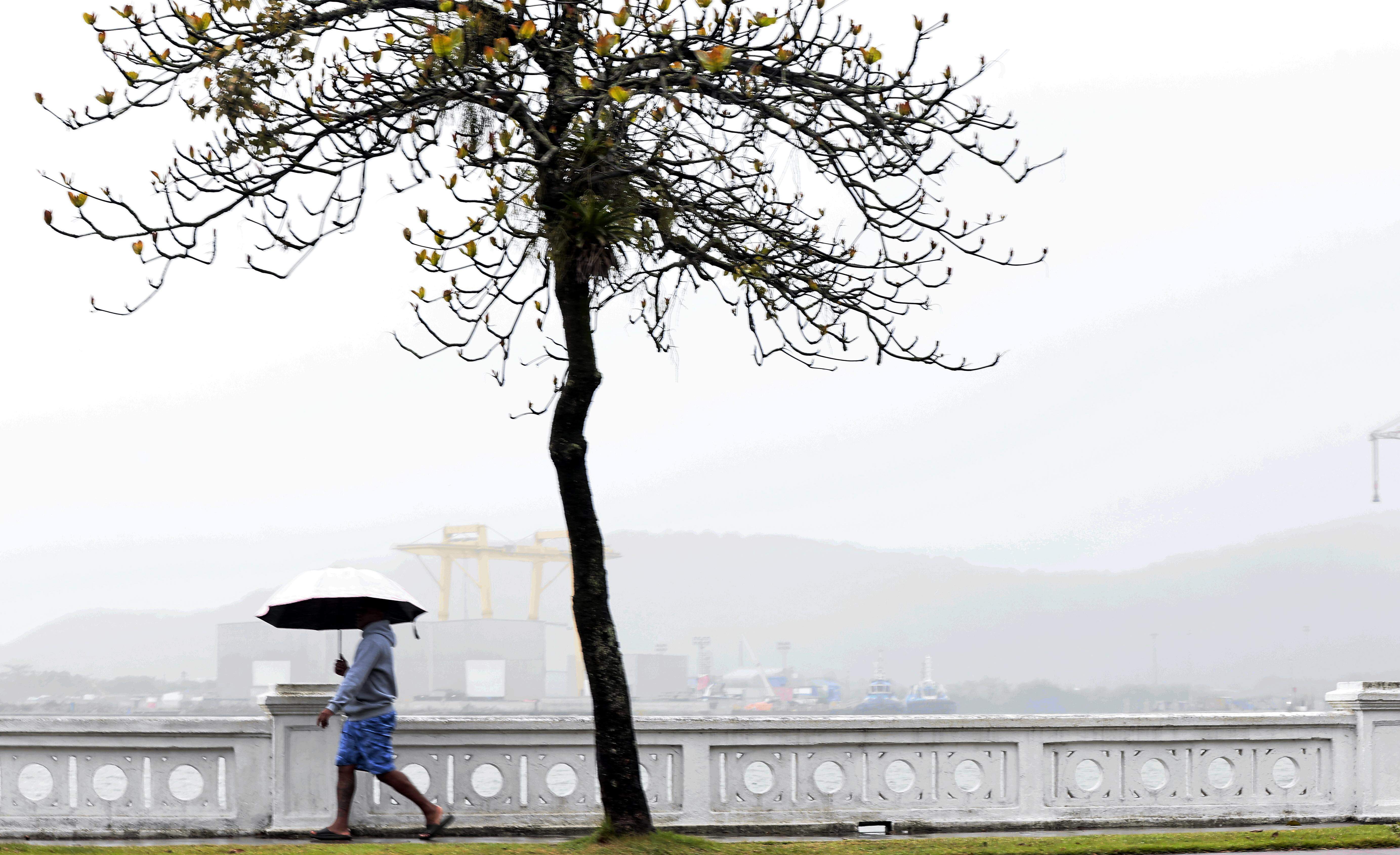 Alerta emitido pelo Inmet refere-se à queda de temperatura na Baixada Santista e pelo litoral de São Paulo