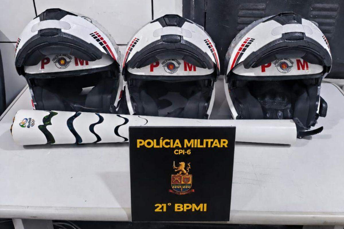 Tocha foi apreendida e levada para Delegacia Sede de Guarujá