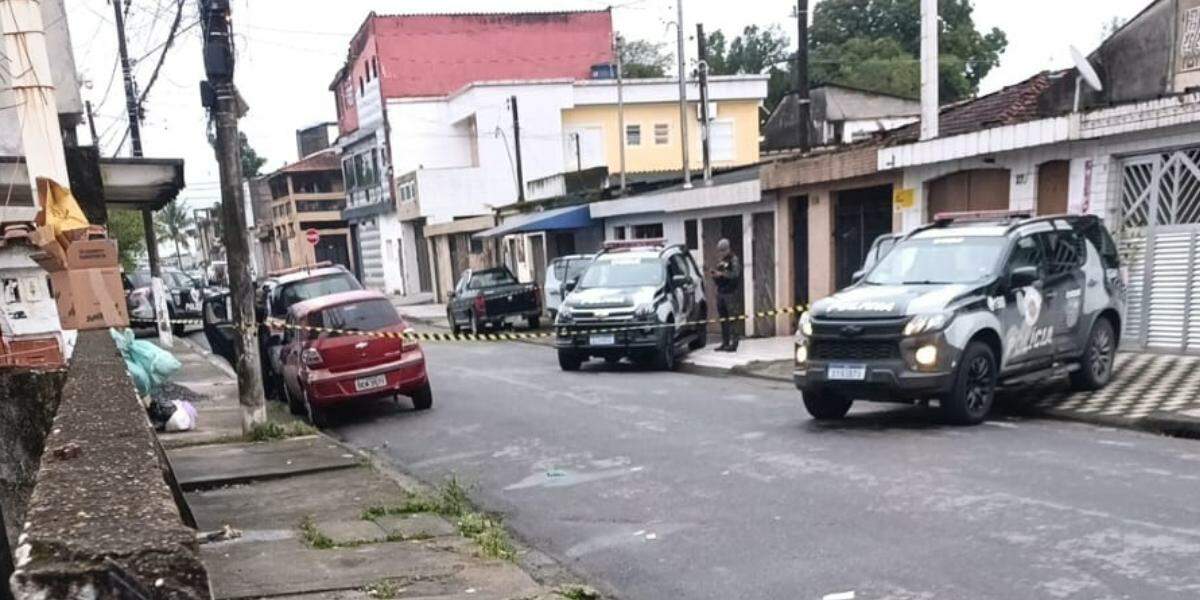 Ocorrência foi na Rua Olga Marques, em São Vicente, na madrugada desta quarta (12)