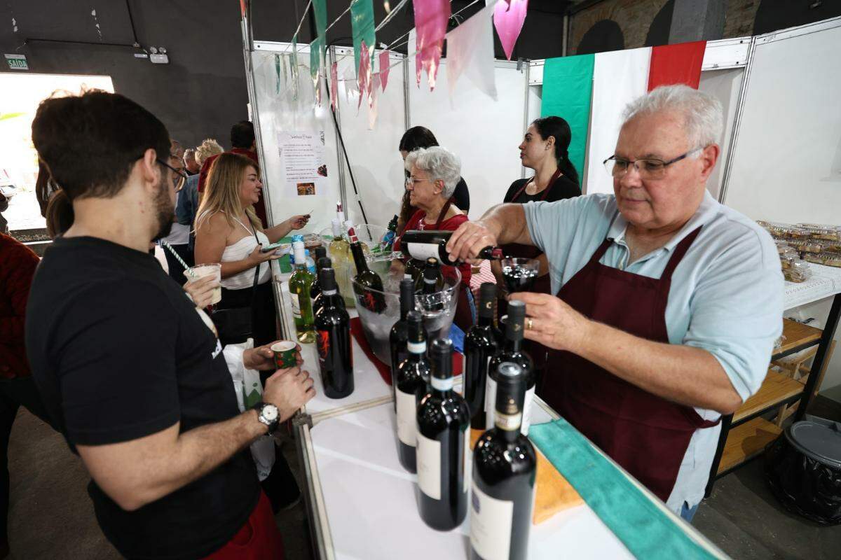 Pizza, ravioli, porchetta e gelato: festa gratuita leva sabores da Itália a Santos