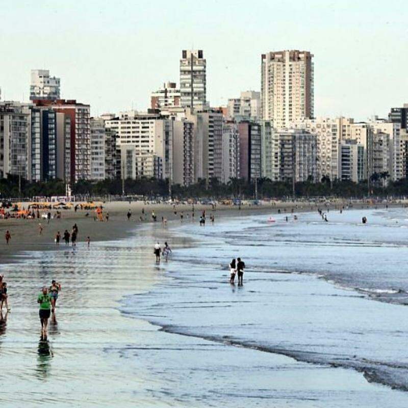Na Baixada Santista, temperaturas não devem passar dos 24°C, segundo o Instituto Climatempo