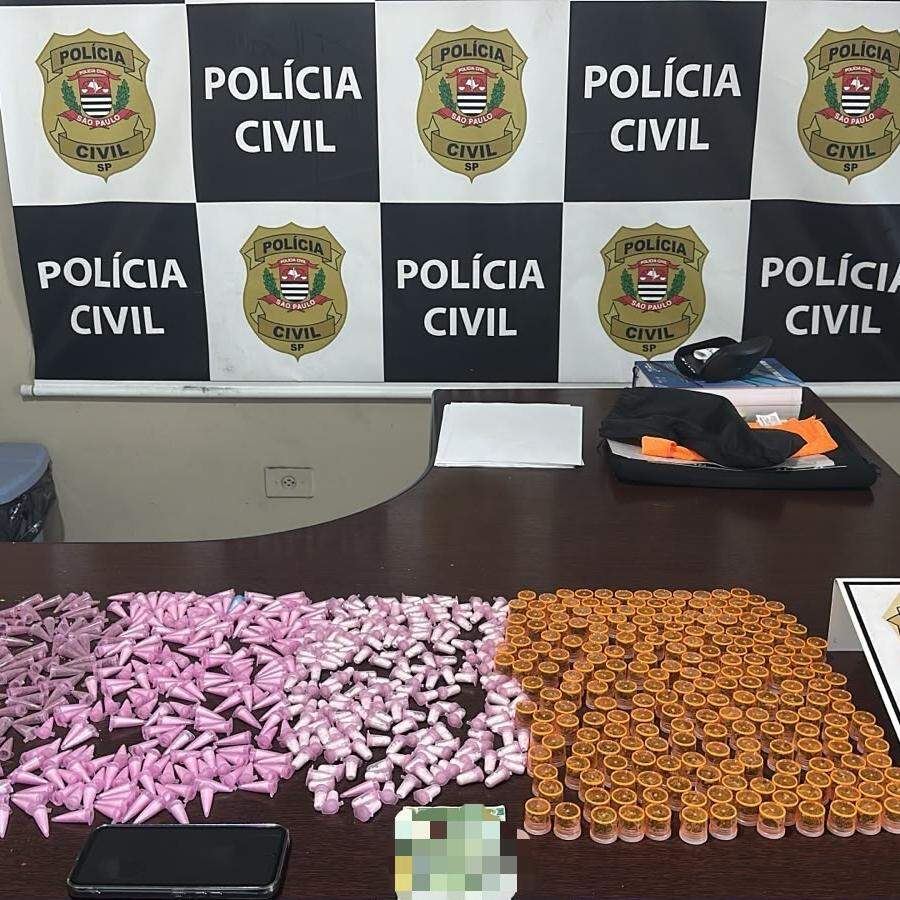 O material foi apreendido pela Polícia Civil